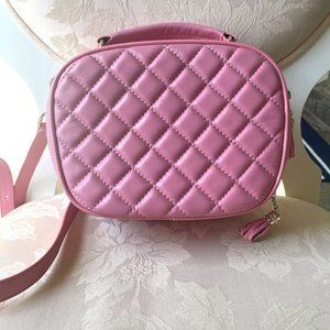 Leather pink  bag